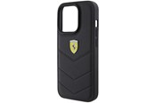 Mobile - Covers & Cases - Ferrari Quilted Metal Logo iPhone 15 Pro Case - Black - 3666339171056