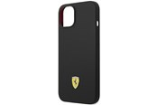 Mobile - Covers & Cases - Ferrari Silicone Metal Logo Case for iPhone 14 - Black - 3666339063207