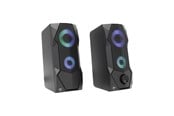 Högtalare - Dator - White Shark FLOW Loudspeaker - 2.0-kanals - Black - FLOW