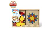 Träleksaker - Melissa & Doug Wooden Pattern Blocks and Boards - 6073147