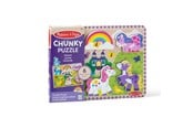 Pusselspel - Melissa & Doug Chunky Puzzle Unicorn Trä - 6074501
