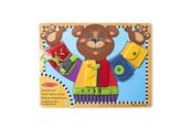 Träleksaker - Melissa & Doug Wooden Basic Skills Puzzle Board - 6074868