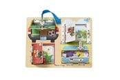 Träleksaker - Melissa & Doug Wooden Activity Board Lock And Latch - 6073552