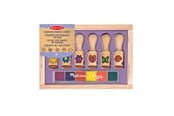 Hobby Tillbehör - Melissa & Doug Wooden Handle Stamps Happy Handle Stamp Set - 6074560