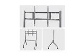 Väggfäste, AV-Möbel - StarTech.com Startech cart - Easel - for flat panel - height-adjustable 3″ lockable wheels - space grey - Max 100 kg - recommended for 100" - ELB1-TV-CART