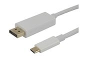 Displaykabel - Deltaco - DisplayPort cable - USB-C to DisplayPort - 1 m - USBC-DP100A