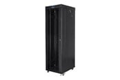 Rack chassis - Lanberg FF01 series V2 - rack - 600 x 1000 flat pack with glass door LCD - 42U - FF01-6042-12BL-R1