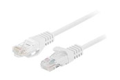 Nätverkskabel - Lanberg patch cable - 1 m - white RAL 9010 - Vit - 1m - PCU6-10CC-0100-W
