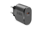 Mobile - Adapters & Chargers - SBS TETR1CPD25 25W USB-C Wall Charger with Power Delivery - Black - TETR1CPD25