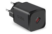 Mobile - Adapters & Chargers - SBS TETRGAN1C45W 45W GaN USB-C Wall Charger with Power Delivery - Black - TETRGAN1C45W