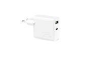Mobile - Adapters & Chargers - Puro 25W Power Delivery USB-A USB-C Wall Charger - White - FCMTCUSBAC25WPDWHI
