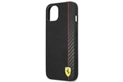 Mobile - Covers & Cases - Ferrari On Track Carbon Stripe Case for iPhone 13 mini - Black - 3666339026554