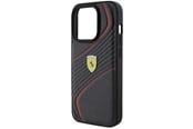 Mobile - Covers & Cases - Ferrari Twist Metal Logo Case for iPhone 15 Pro - Black - 3666339171018
