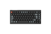 Tangentbord - Keychron V1 Ultra 75% 8K Wireless Tri-Mode - POM Brown - Gaming Keyboard - Utan numpad - Nordisk - Svart - V1U-D3-BO