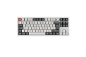 Tangentbord - Keychron Q3 Ultra 80% 8K Wireless Tri-Mode - POM Red - Gaming Keyboard - Utan numpad - Nordisk - Vit - Q3U-P1-BO