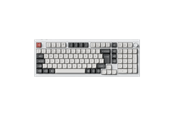 Tangentbord - Keychron Q5 Ultra 96% 8K Wireless Tri-Mode - POM Brown - Gaming Tangentbord - Nordisk - Vit - Q5U-P3-BO