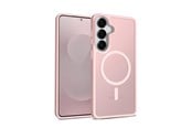 Mobile - Covers & Cases - CRONG Hybrid Matte Magnetic - MagSafe Case for Samsung Galaxy S25 (Pink) - CRGHMMSGS25PNK
