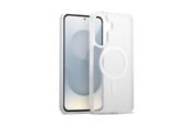 Mobile - Covers & Cases - CRONG Hybrid Matte Magnetic - MagSafe Case Samsung Galaxy S25 (White) - CRGHMMSGS25WHT