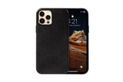 Mobile - Covers & Cases - CRONG Essential Cover - iPhone 12 Pro Max Faux Leather Case (Black) - CRG-ESS-IP1267-BLK