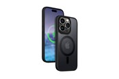 Mobile - Covers & Cases - CRONG Hybrid Frost MAG Cover - iPhone 15 Pro MagSafe Case (Black) - CRG-HFM-IP1561P-BLK