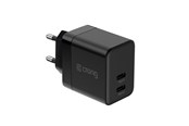 Mobile - Adapters & Chargers - CRONG Ultra Compact GaN - 2x USB-C 35W PD 3.0 Wall Charger with PPS (Black) - CRG-GNCC35-BLK