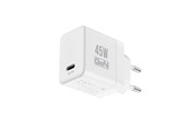 Mobile - Adapters & Chargers - CRONG Ultra Compact GaN - USB-C 45W PD 3.0 Wall Charger with PPS (White) - CRGGN1C45WHI