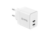 Mobile - Adapters & Chargers - CRONG Ultra Compact GaN - Wall Charger 2x USB-C 35W PD 3.0 with PPS (White) - CRG-GNCC35-WHI