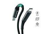 USB-kabel - CRONG Armor Link - 100W PD 5A USB-C to USB-C Cable 200cm (Black) - CRG-AL200USCC-BLK