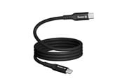 USB-kabel - CRONG Soft Link - 100W PD 5A USB-C to USB-C Cable 25cm (Black) - CRGSL025USCCBLK