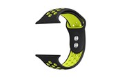 Smartwatch - Accessories - CRONG Duo Sport - Apple Watch Band 38/40/41/42 mm (Black/Lime) - CRG-40DSB-YLW
