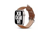 Smartwatch - Accessories - CRONG Noble Band - Genuine Leather Strap for Apple Watch 44/45/46/49 mm (Mocha) - CRG-44NOB-MKA