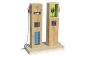 Utomhuslek - Classic World Wooden Outdoor Play Gas Station - 70264