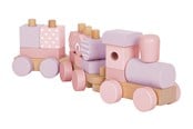 Babyleksaker - Small Foot - Wooden Train Pink - 12694