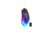 Mus - SteelSeries Aerox 3 WL Gen 2 (Shadow) - Gamingmus - Optic - 5 knappar - Svart med RGB ljus - 62717