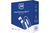 Hörlurar / Headset - 3mk USB-C  Wired Headphones - white - 5903108518062