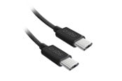 USB-kabel - SBS TECABLETISSUETCK USB-C - USB-C 1.5m 60W braided cable - black - TECABLETISSUETCCK