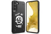Mobile - Covers & Cases - Ringke  Onyx Design Rugged Case Cover for Samsung Galaxy S22+ (S22 Plus) Black (Graffiti) () - 8809848206153