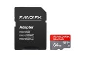 Flashram & USB Flash Drives - SANDISK Ultra PLUS microSD/SD - 150MB/s - 64GB - SDSQUWC-064G-GN6MA