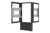 Väggfäste, AV-Möbel - Legrand Chief Impact Floor Kiosks Series LF55UBP-B2B stand - for 2 LCD displays / AV System - black - Max 56.7 kg - recommended for 55" - LF55UBP-B2B