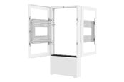 Väggfäste, AV-Möbel - Legrand Chief Impact Floor Kiosks Series LF55UWP-B2B stand - portrait - for 2 LCD displays / AV System - white - Max 56.7 kg - recommended for 55" - LF55UWP-B2B