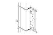 Väggfäste, AV-Möbel - Chief Square 8" x 6" U-Bolt Set - Mounting Component - Max - recommended for - FCAVCSU80