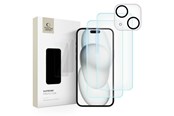 Mobiltelefontillbehör-Skyddsfilm - Tech-Protect Supreme Set for iPhone 15 2x Tempered Glass for Display / Tempered Glass for Camera - 9319456604696