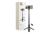 Andra mobiltillbehör - Tech-Protect L06S Bluetooth magnetic selfie stick with MagSafe remote control tripod up to 82cm and 360 head - black - 5906203691241