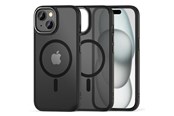 Mobile - Covers & Cases - Tech-Protect MagMat 2 MagSafe Case for iPhone 15 - Matte Black - 5906302307944