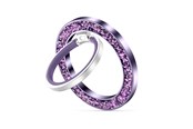 Andra mobiltillbehör - Tech-Protect MMR200 magnetic handle / ring with MagSafe - purple with crystals - 5906302308439