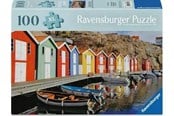 Pusselspel - Ravensburger Colorful Houses in Sweden 100p Ad - 9+ - 12001730
