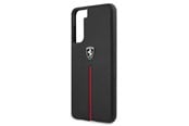 Mobile - Covers & Cases - Ferrari Off Track Leather Nylon Stripe Case for Samsung Galaxy S21 - Black - 3700740496152