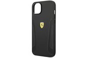 Mobile - Covers & Cases - Ferrari Leather Stamp Sides Case for iPhone 14 Plus - Black - 3666339062453