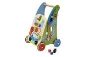 Babyleksaker - Primi Passi - Wooden Walker with Activity Garage - PP1048