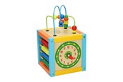 Babyleksaker - Primi Passi - Wooden Activity Cube with Spiral 5 in 1 - PP1079